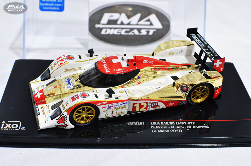 MARCO ANDRETTI, NEEL JANI, NICOLAS PROST 2010 REBELLION RACING LOLA B10/60 LMP1 1:43